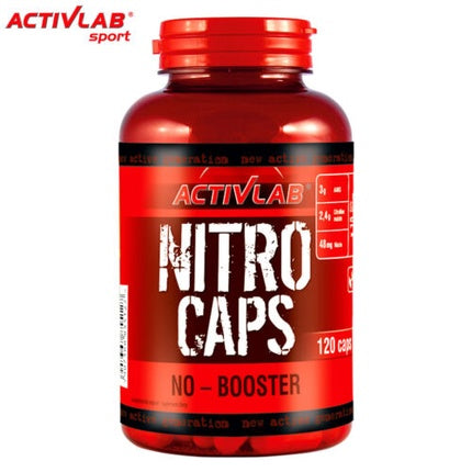 Supliment Vitamine Activlab Nitro Caps, 120 capsule, roșu