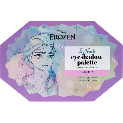 Paletă farduri ochi Mad Beauty Frozen Elsa Icy, mov, glitter