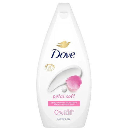 Gel de duș Dove Petal Soft, curățare blândă cu parfum floral plăcut, 447g