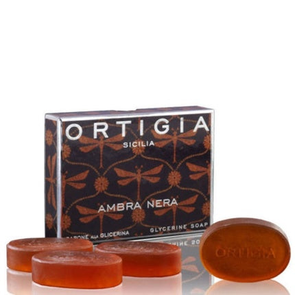 Săpun Glicerinat Ortigia Sicilia, Ambra Neagră, 4x40g