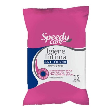 Șervețele Igienă Intimă Speedy Care, 15 bucăți, roz