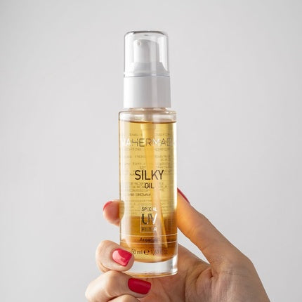 Ser păr Viahermada Silky Oil Anti-Frizz cu Ulei de Argan, 50ml