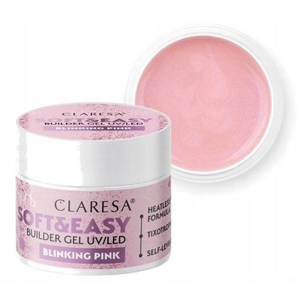 Gel Builder UV/LED Claresa Soft & Easy Blinking Pink, 45g