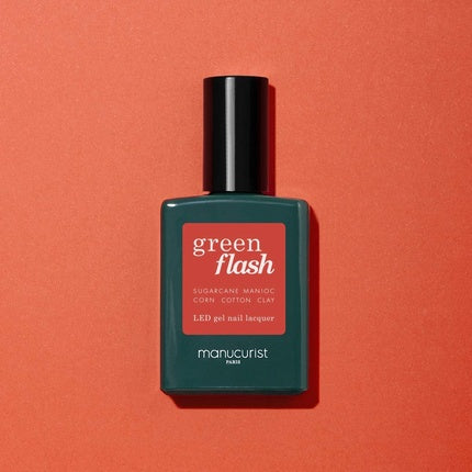 Vernis Semi-Permanent Manucurist Green Flash Coral Reef, 60 ml, Culoare Portocalie