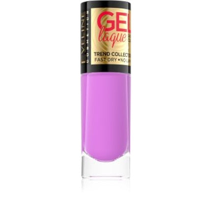 Smalt pentru unghii, Eveline Cosmetics, 7 Days Gel Laque, mov, 8 ml