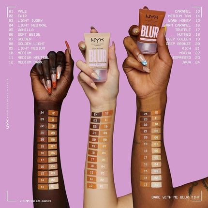 Fond de ten, NYX, Blurring Tint Foundation, Med Neutral 11, 30ml