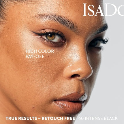 Crepion pentru ochi Isadora Kajal Waterproof Black Intense 24h, culoare neagră