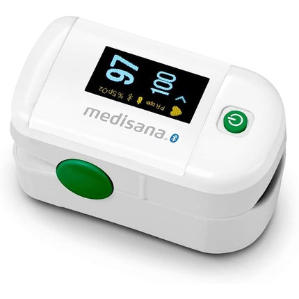 Pulsoximetru Medisana PM 100 Connect, ecran OLED, alb