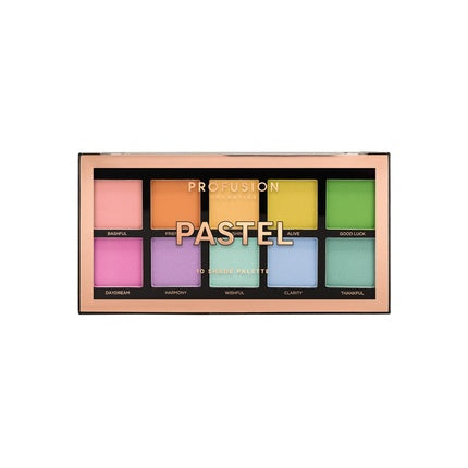 Fard de pleoape, Profusion Cosmetics, Paletă 10 Nuante Pastelate
