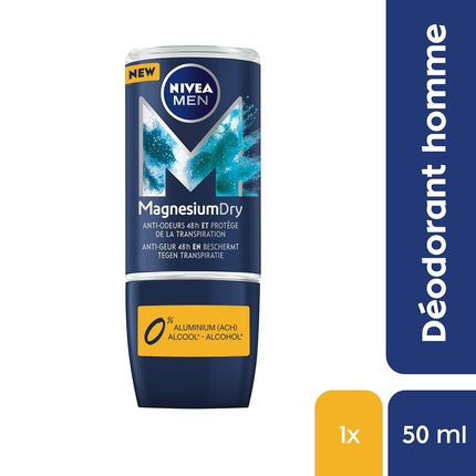 Deodorant roll-on, Nivea, Magnesium Dry, 50ml