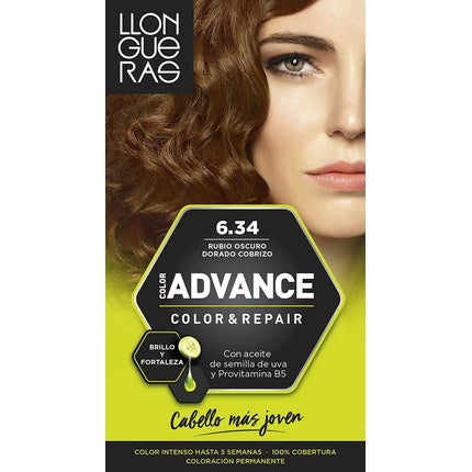 Vopsea de păr, Llongueras, Golden Dark Blonde 6.34