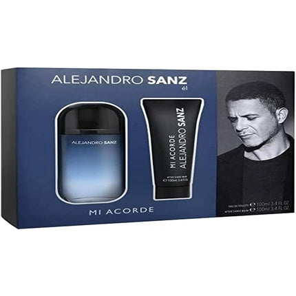 Set Parfum Alejandro Sanz Mi Acorde, Eau de Toilette 100ml + Gel de Duș 100ml