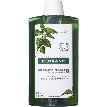 Șampon Klorane Oil Control cu Urzică Bio, 400 ml, transparentă