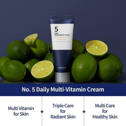 Cremă Zi, Numbuzin, No.5, Vitamina C, 60ml, albastru