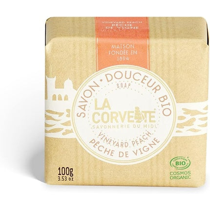 Săpun La Corvette, Gentle Soap Organic Vineyard Peach, 100g
