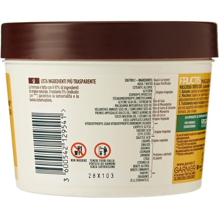 Masca de păr, Garnier Fructis, Macadamia, 390mL