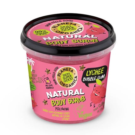 Exfoliant corp, Natura Siberica, Skin Super Good Lychee Bubble Gum, 360ml