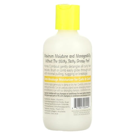 Conditioner de lăsat, CurlyKids Honey Combout Detangler Hidratant, Culoare Galben
