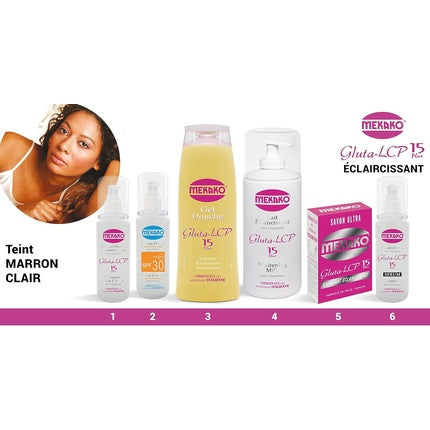 Loțiune de Corp Mekako Gluta-LCP, 400ml, alb