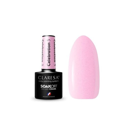 Lac de unghii UV, Claresa, 5ml, set 3 bucati