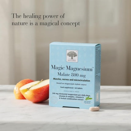 Supliment alimentar Magic Magnesium Malate 800 mg, 475 pastile, New Nordic