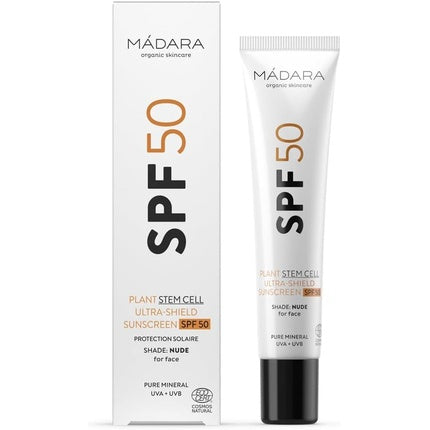 Cremă de față cu protecție solară, Mádara, SPF 50, 50g