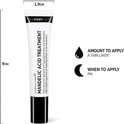 Tratament Facial, The Inkey List, Mandelic Acid, 15ml, Alb
