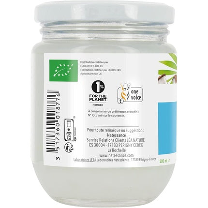 Ulei de corp Natessance Organic Coconut Nourishing Oil 200ml