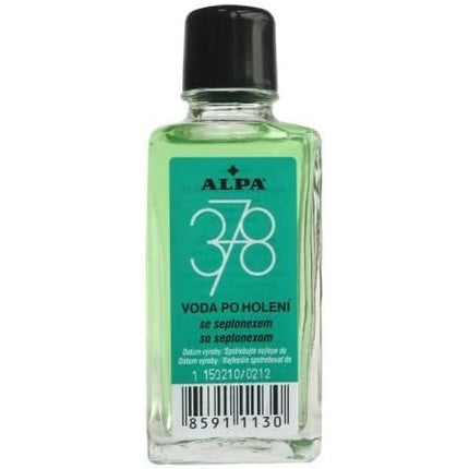 Loțiune după ras Alpa 378, 50ml, flacon verde transparent cu dop negru