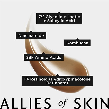 Cremă de noapte Allies Of Skin, Multi Acizi & Retinoid, 50ml, gri