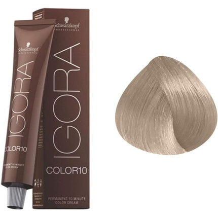 Vopsea de păr permanentă, Schwarzkopf, Igora 9-12 Blond foarte deschis cenuşiu fumuriu, 60ml
