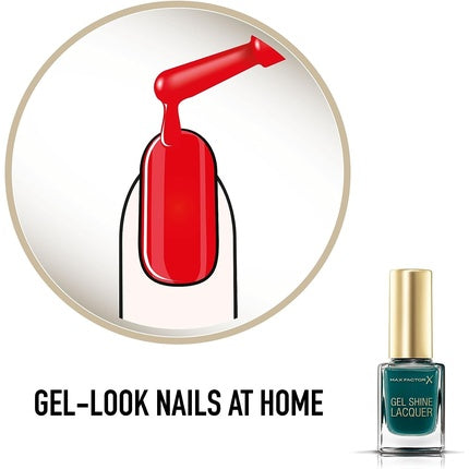 Lac de unghii, Max Factor, Gel Shine, teal