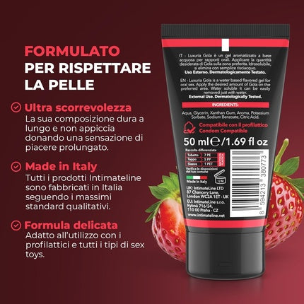 Lubrifiant Intim Luxuria Gola Căpșuni 50ml