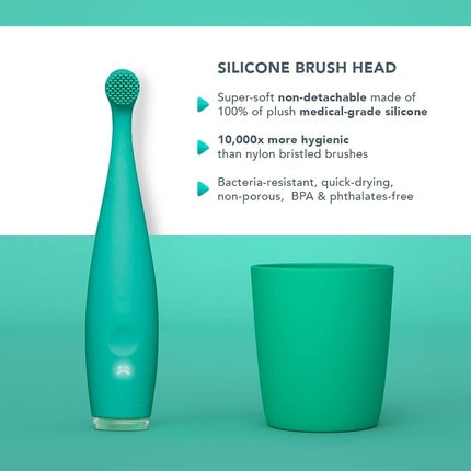 Periuță din silicon Foreo ISSA Baby, verde kiwi