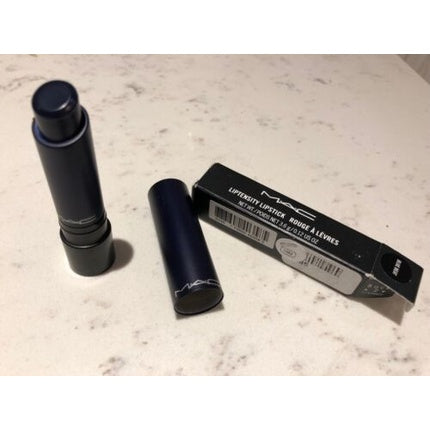 Buze, MAC, Liptensity Lipstick - Blue Beat, negru