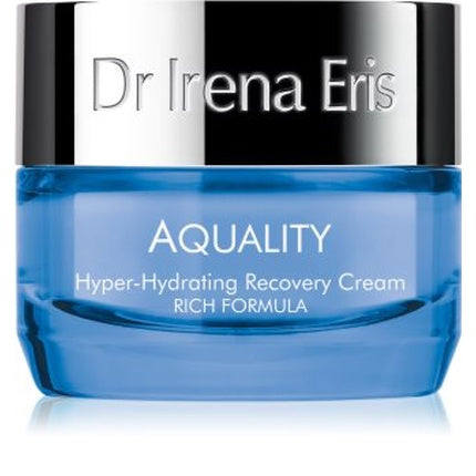 Crema facială Dr. Irena Eris Aquality Hyperhydrating Recovery Rich Formula, 50 ml, albastru
