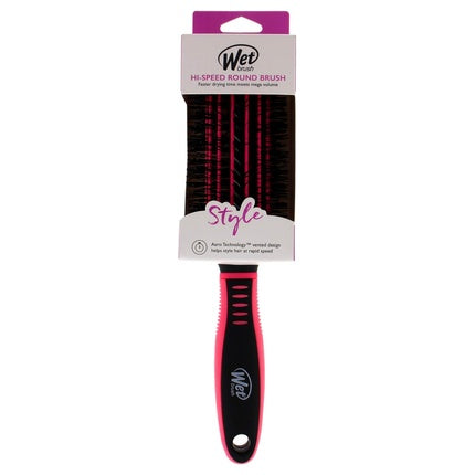 Perie de păr Wet Brush Squirt Detangler, roz și negru, perii flexibili
