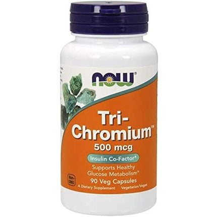 Supliment Mineral, Now Foods Tri-Chromium 500mcg, 90 Capsule Vegetariene