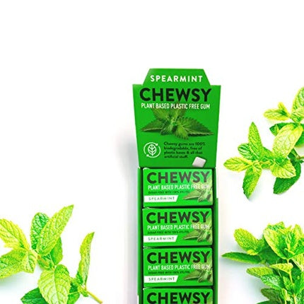 Chewsy Natural Spearmint Plant-based Plastic-free Gums 15g