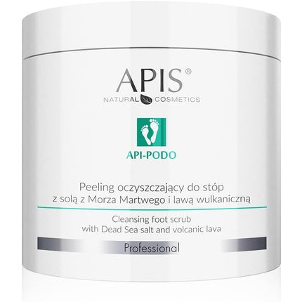 Peeling pentru picioare, Apis, Api-Podo Cleansing Peeling with Dead Sea Salt și lavă volcanică