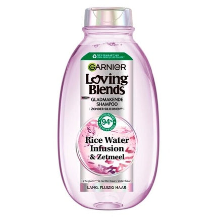Șampon Garnier Loving Blends cu Apă de Orez și Amidon pentru Netezire, 300 ml