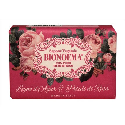 Săpun Corporal Bionema cu Lemn de Agar și Petale de Trandafir, 125g