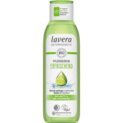 Gel Duș Lavera Refreshing Care, Lime Organic & Lemongrass, 250ml