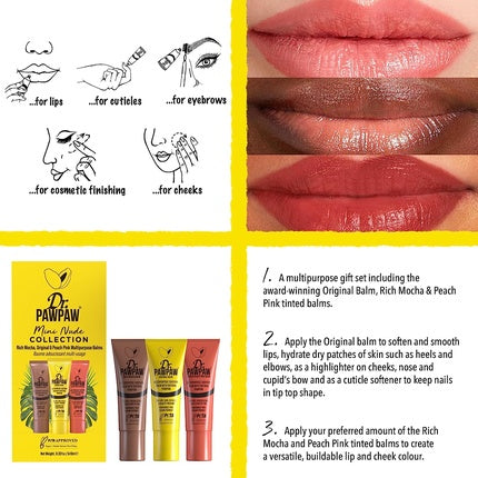 Balsam Buze, Dr. Pawpaw, Mini Nude, maro și roz