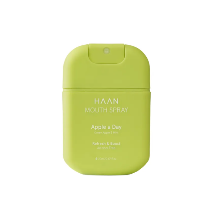 Spray bucal Haan Apple a Day, măr verde și mentă, fără alcool, 20 ml