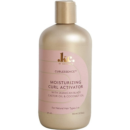 Cream de styling pentru păr, Curlessence by KC, Moisturizing Curl Activator, cu ulei de ricin negru și cocos, 400ml