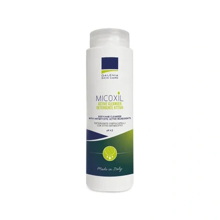 Detergent pentru corp și păr, Galenia Biotecnologie Srl, Micoxil Active Cleanser, capacitate 250 ml, pH 4.5