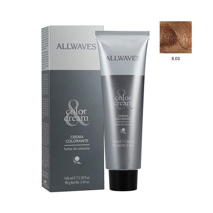 ALLWAVES Color Cream, Cremă colorantă pentru păr, 8.03 Honey, 100 ml