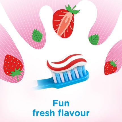 Pastă de dinți copii, Aquafresh Splash, căpșuni, 75 ml