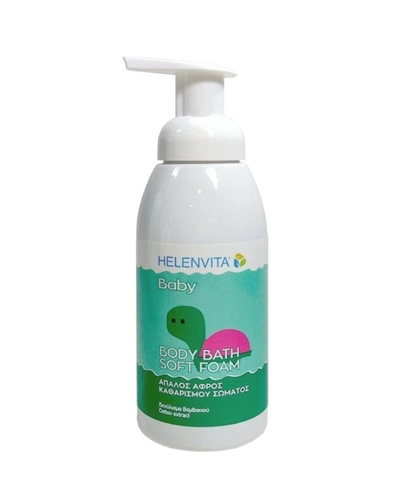 Spumă de duș Helenvita Baby, cu extract de bumbac, pentru curățare, 400 ml